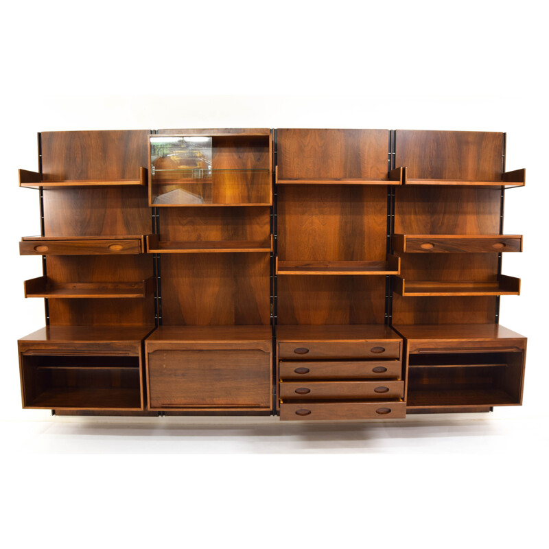 Bibliothèque modulaire italienne  vintage de Gianfranco Frattini pour le Bernini,  1960