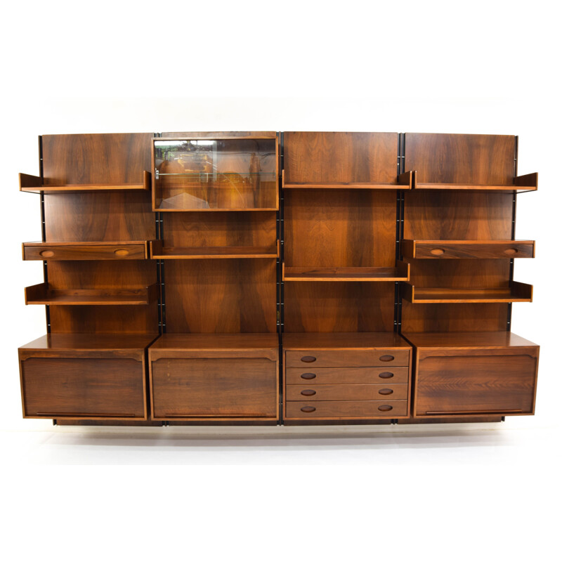 vintage Italian Modular Wall Unit by Gianfranco Frattini for Bernini, 1960s