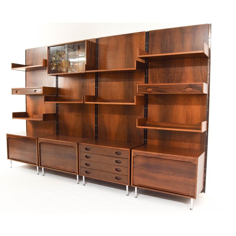 vintage Italian Modular Wall Unit by Gianfranco Frattini for Bernini, 1960s