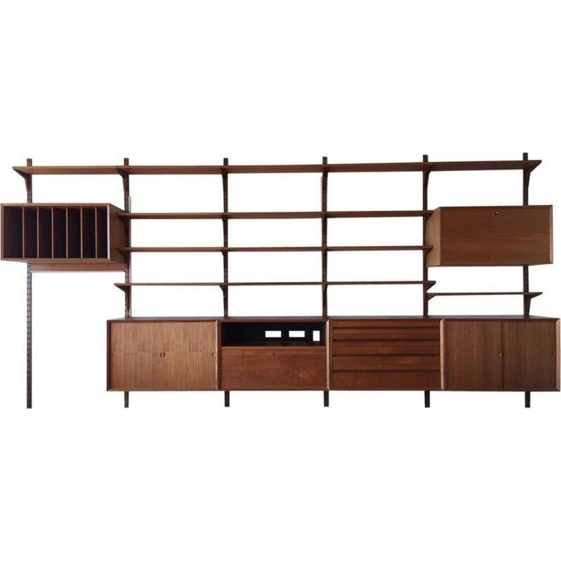 Vintage teak modular shelf by Poul Cadovius for Royal System 