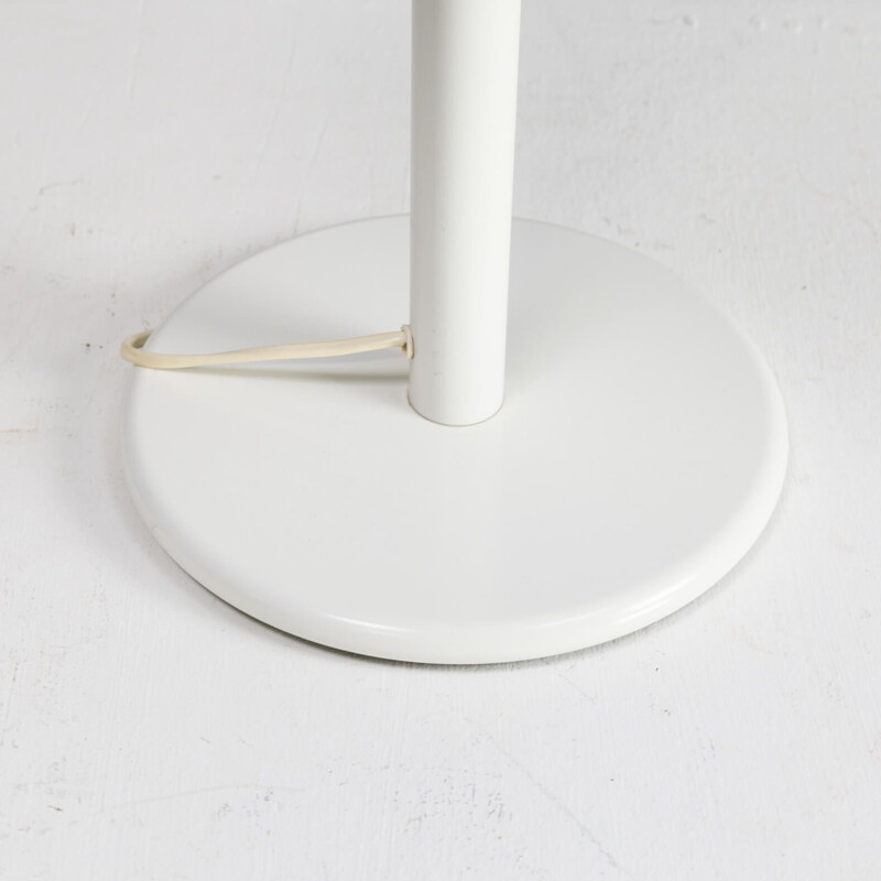 Lampe de table vintage champignon blanc, 1980