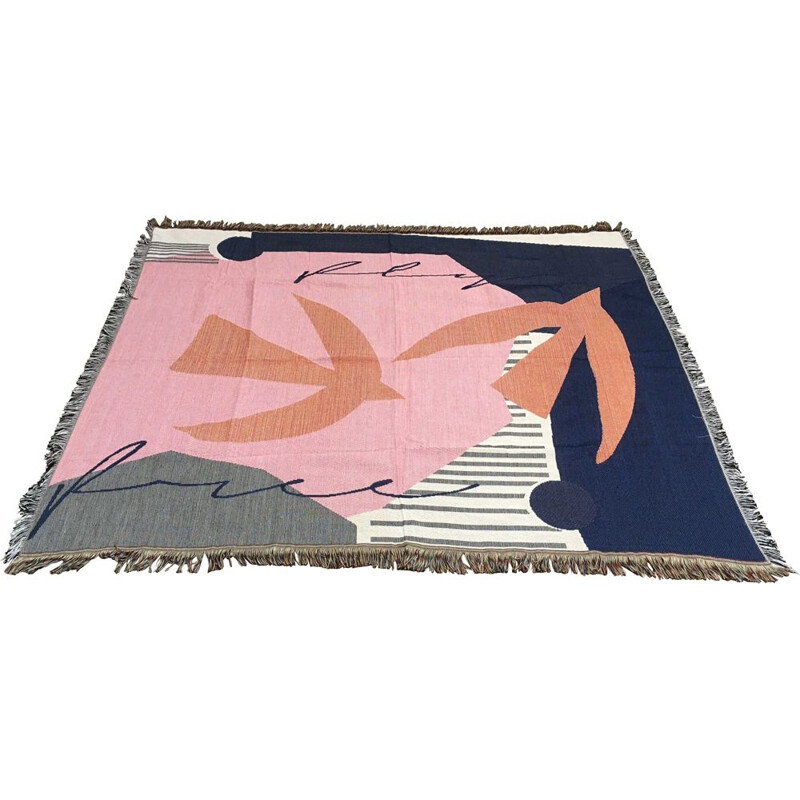 Bedspread or vintage Scandinavian matisse blanket or plaid