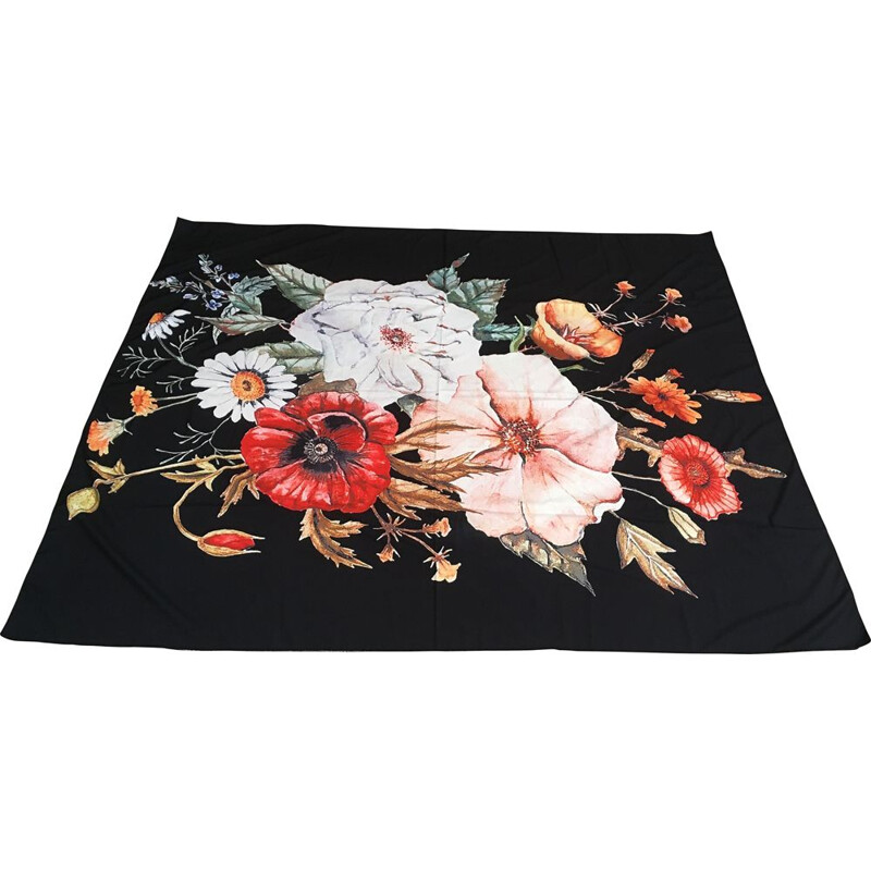 Large vintage floral wall hanging