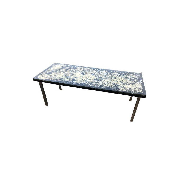 table basse vintage en - pierre