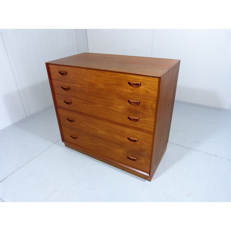 Vintage teak Chest of drawers by Peter Hvidt & Orla Mølgaard-Nielsen, Denmark, 1960s