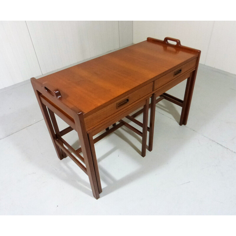 Vintage nesting tables in teak by Skaraborgs Möbelindustri, Sweden, 1960s