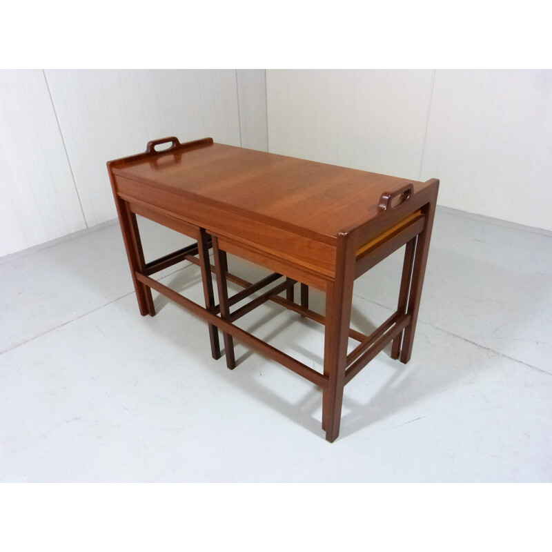 Vintage nesting tables in teak by Skaraborgs Möbelindustri, Sweden, 1960s