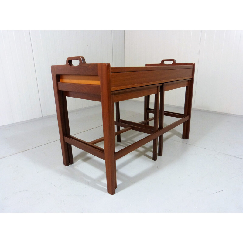 Vintage nesting tables in teak by Skaraborgs Möbelindustri, Sweden, 1960s