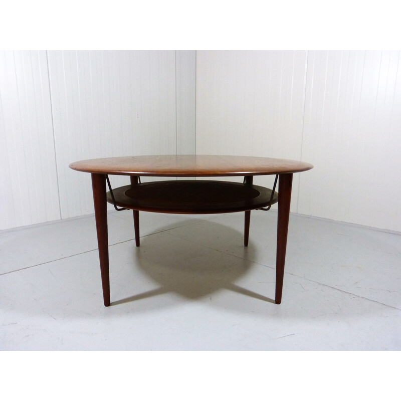 Vintage Teak Coffee Table Model 515 by Peter Hvidt & Orla Mølgaard-Nielsen, 1960s