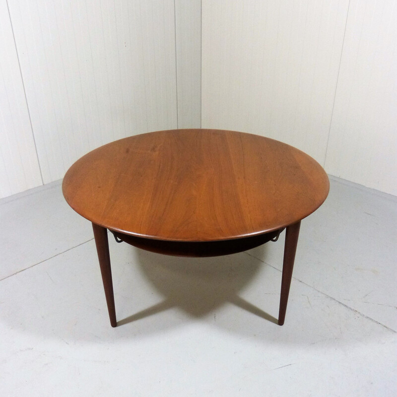 Table basse vintage en teck, modèle 515 par Peter Hvidt & Orla Mølgaard-Nielsen, 1960