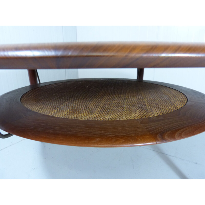 Vintage Teak Coffee Table Model 515 by Peter Hvidt & Orla Mølgaard-Nielsen, 1960s