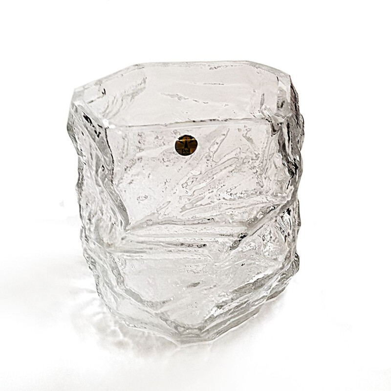 Vintage German glass vase by Peill and Putzler, 1970