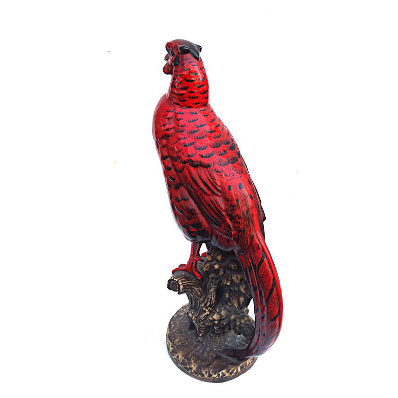 Vintage ceramic pheasant sculpture by Ugo Zaccagnini, 1930s