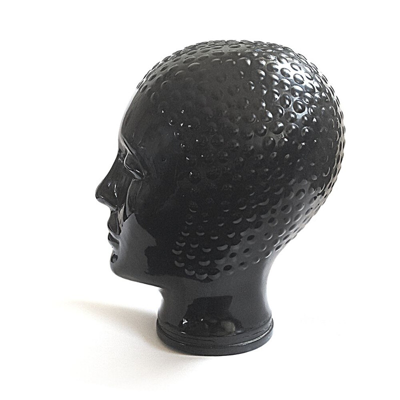 Vintage glass head from Atelier Fornasetti, 1960