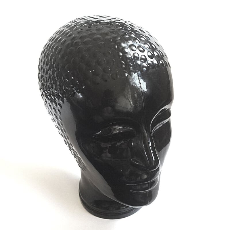 Vintage glass head from Atelier Fornasetti, 1960