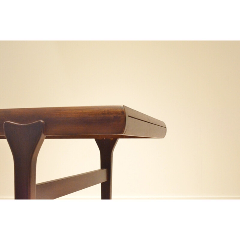 Scandinavian coffee table in Rosewood, Johannes ANDERSEN - 1960s