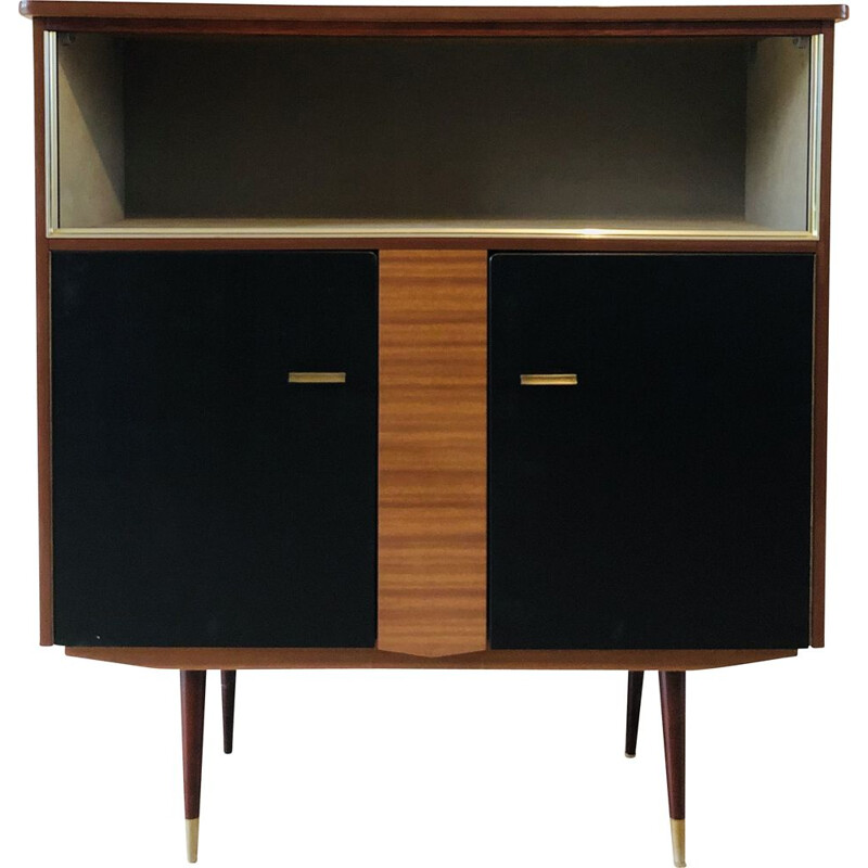 Vintage buffet in formica and golden brass