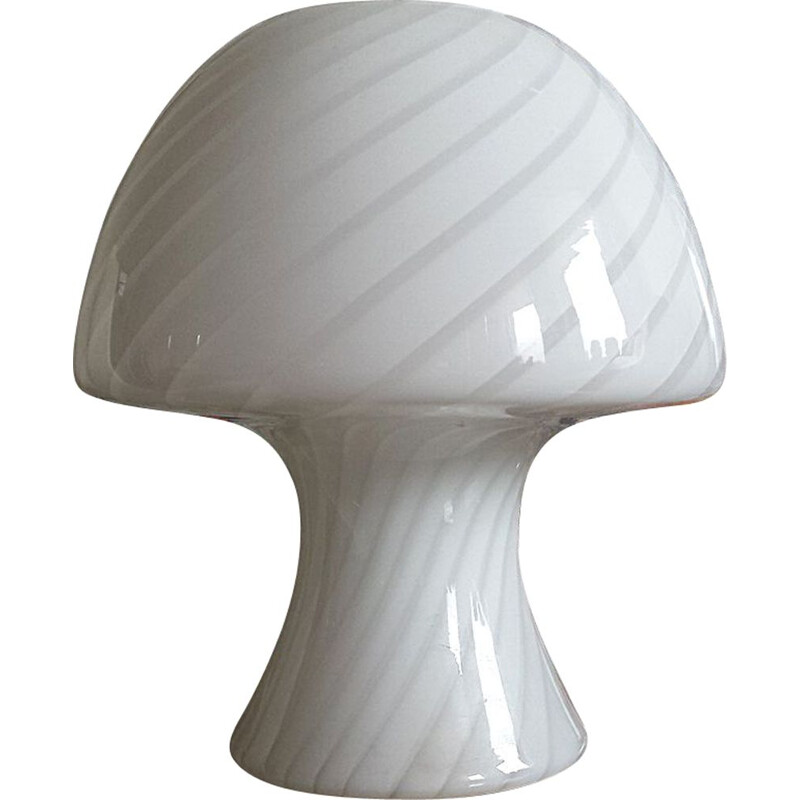 Vintage Murano Glass Mushroom Table Lamp, 1960s