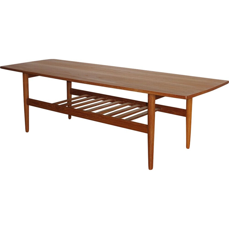 Vintage Scandinavian teak coffee table by Samcom 1960