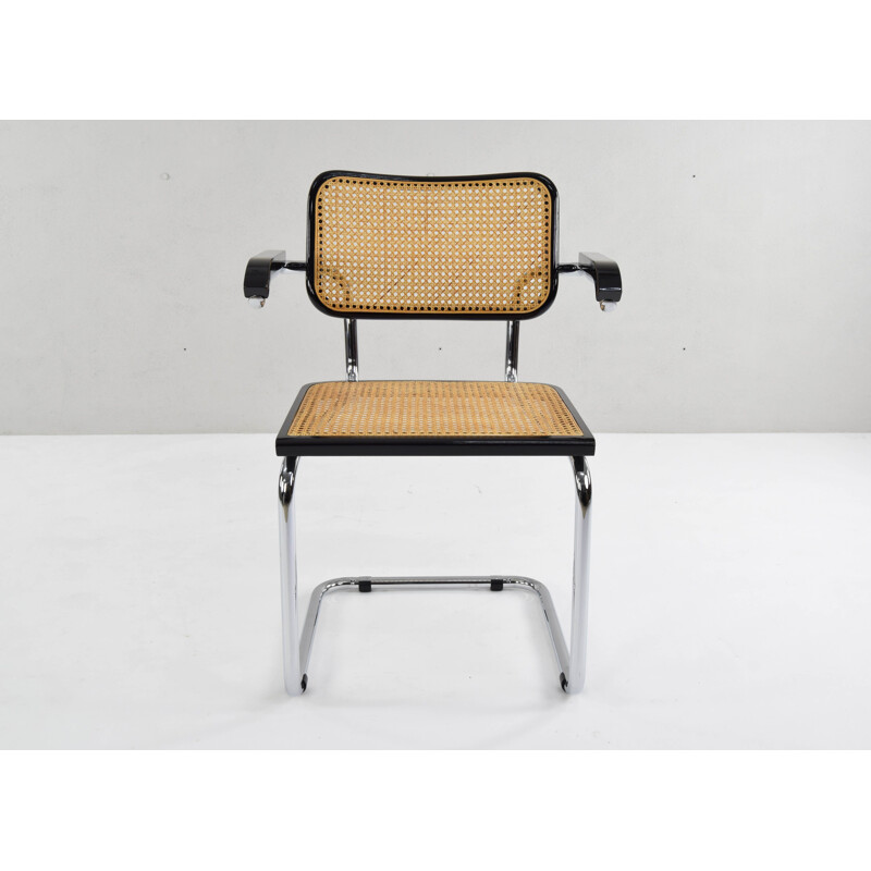 Set of 4 vintage B64 Cesca chairs by Marcel Breuer, Italy, 1970