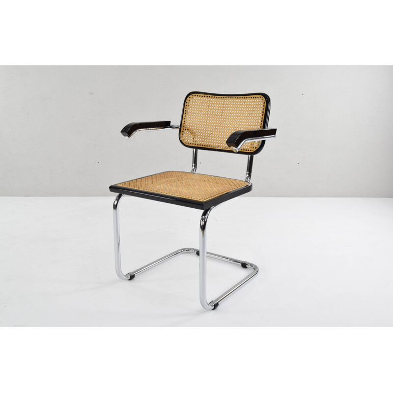 Set of 4 vintage B64 Cesca chairs by Marcel Breuer, Italy, 1970