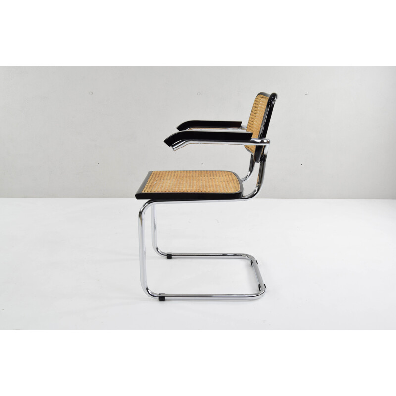 Set of 4 vintage B64 Cesca chairs by Marcel Breuer, Italy, 1970