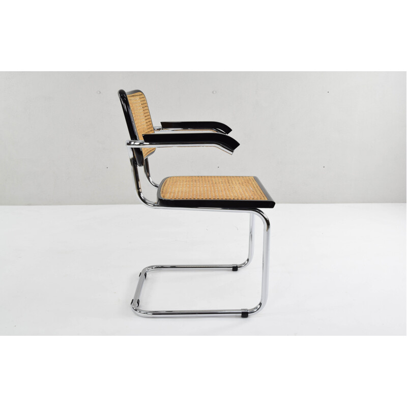 Set of 4 vintage B64 Cesca chairs by Marcel Breuer, Italy, 1970