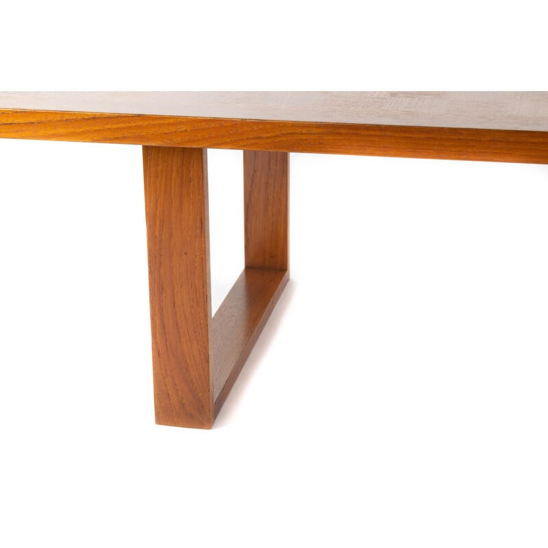  Vintage Boogie Woogie large teak coffe table by Poul Cadovius for Cado, Denmark, 1960s