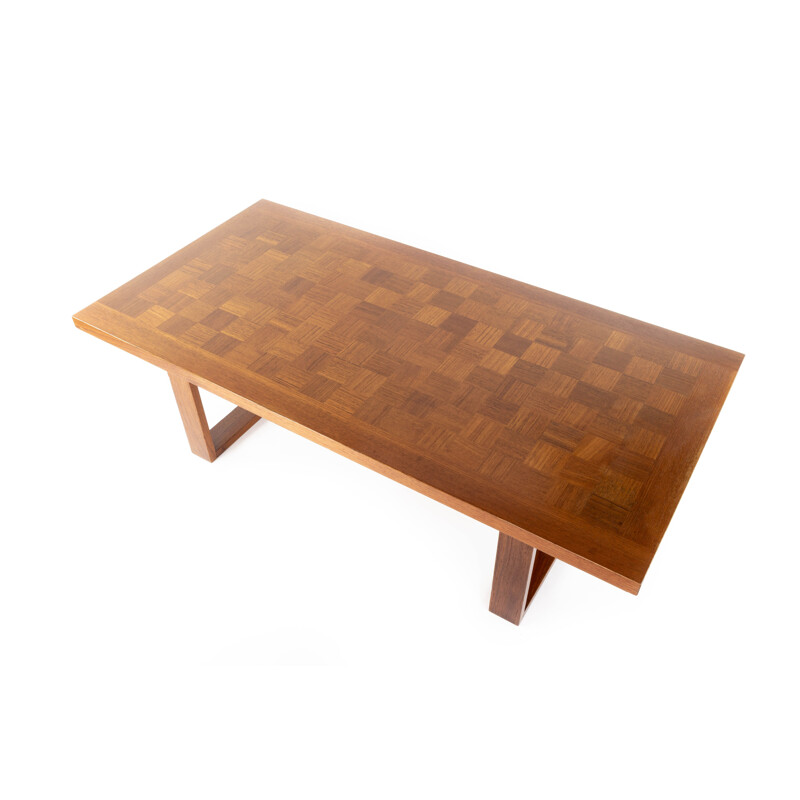  Vintage Boogie Woogie large teak coffe table by Poul Cadovius for Cado, Denmark, 1960s