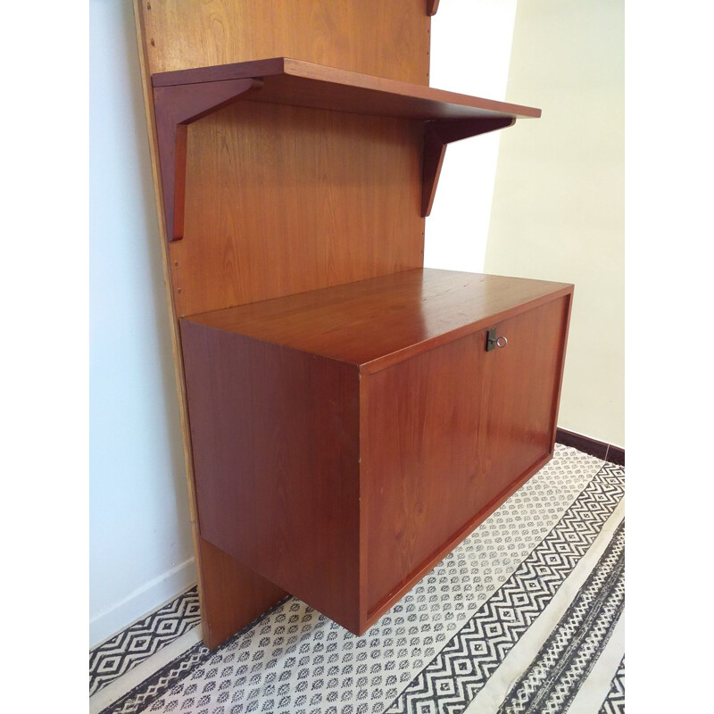 Vintage Scandinavian teak bookcase 1960