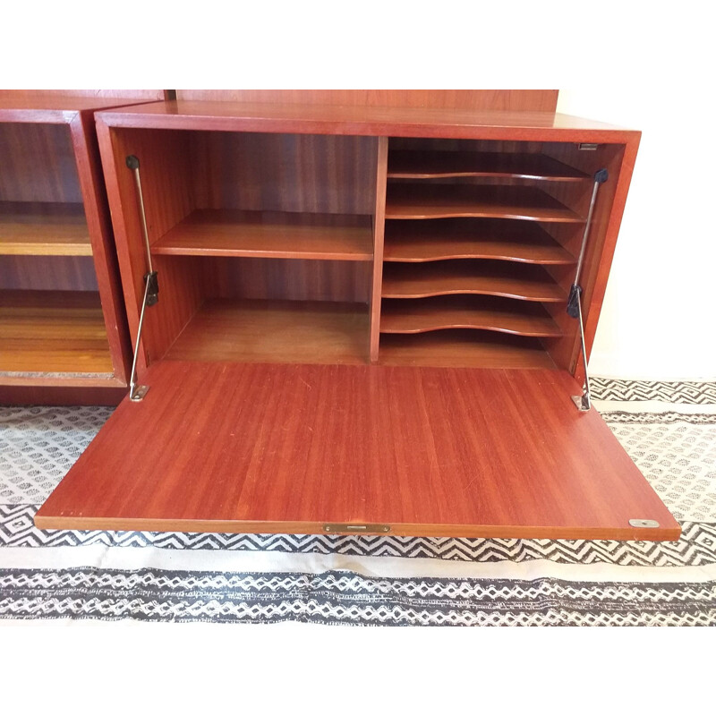 Vintage Scandinavian teak bookcase 1960