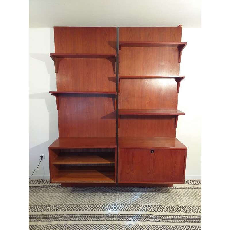 Vintage Scandinavian teak bookcase 1960