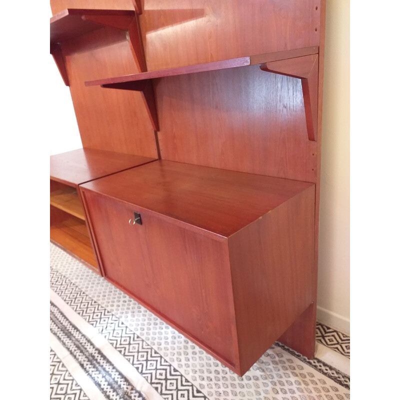 Vintage Scandinavian teak bookcase 1960