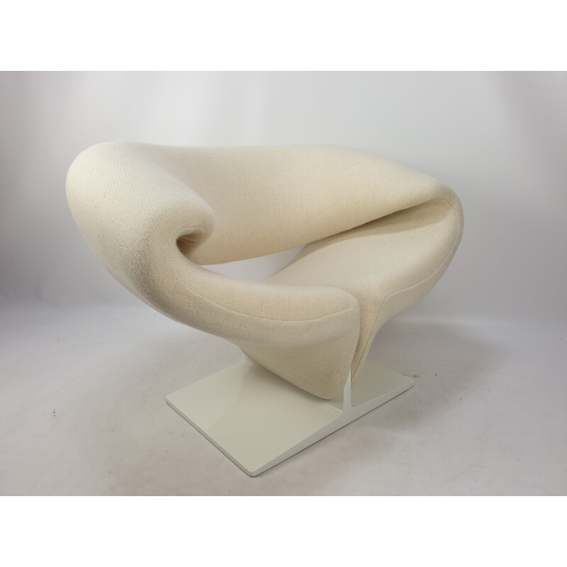 Vintage Ribbon Chair with Ottoman by Pierre Paulin for Artifort, 1960s