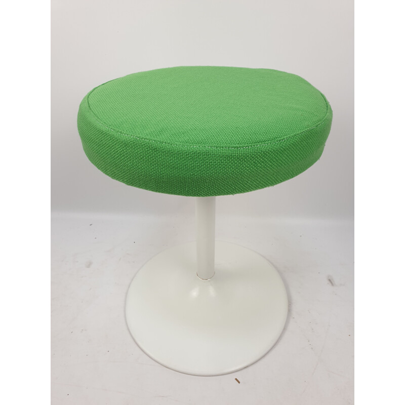 Vintage Metal green Stool, 1980s