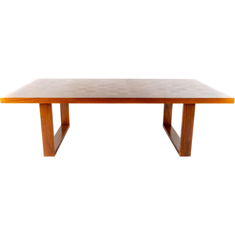  Vintage Boogie Woogie large teak coffe table by Poul Cadovius for Cado, Denmark, 1960s