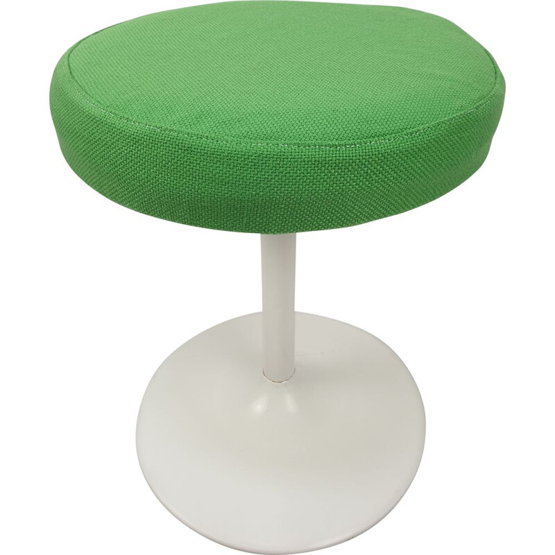 Vintage Metal green Stool, 1980s