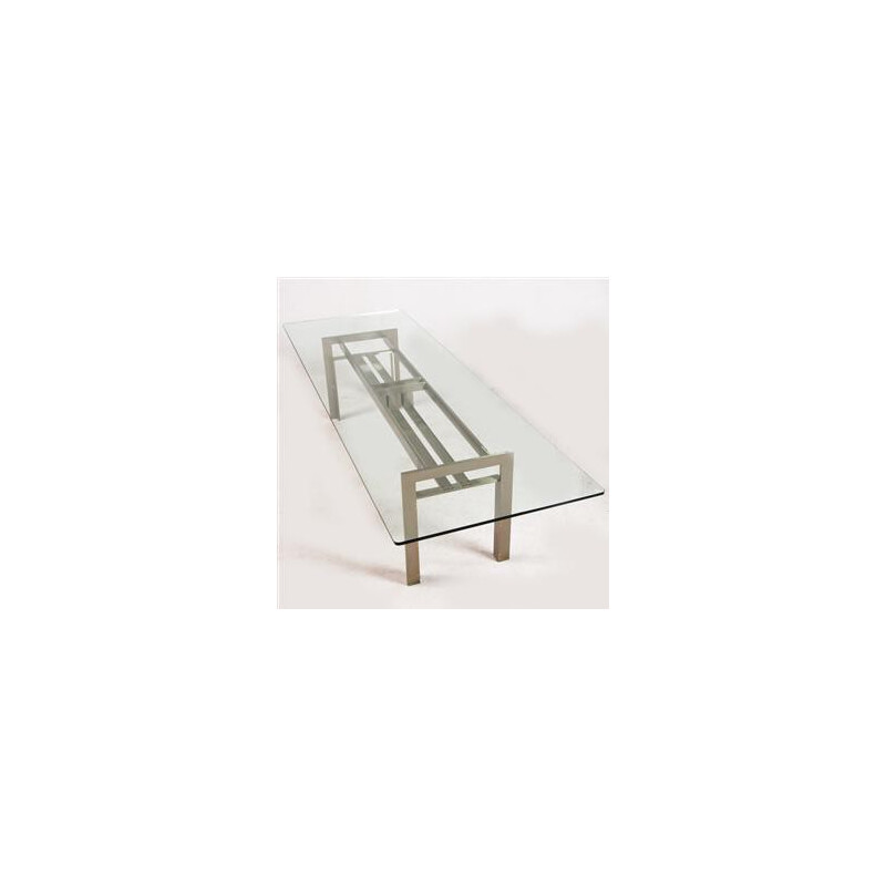 Table en verre et fonte d'aluminium, Carlo SCARPA - 1969
