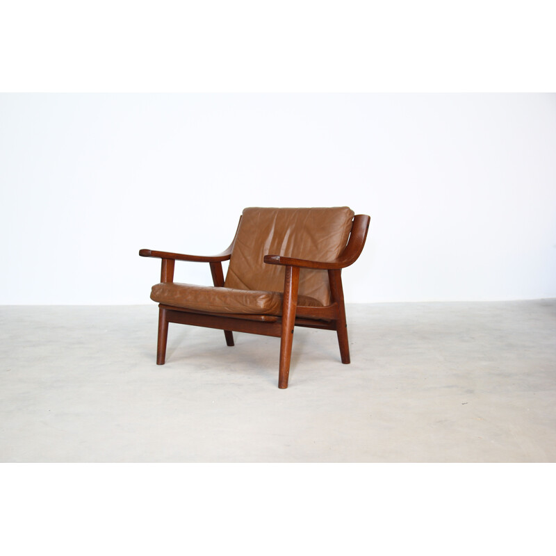 Paire de fauteuils vintage GE-530 par Hans Wegner pour Getama 1960s