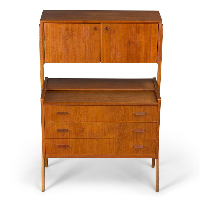 Vintage Danish multifunctional dresserchest in teak, 1960s