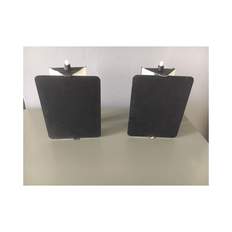 Pair of vintage flap sconces by Charlotte Perriand 1970