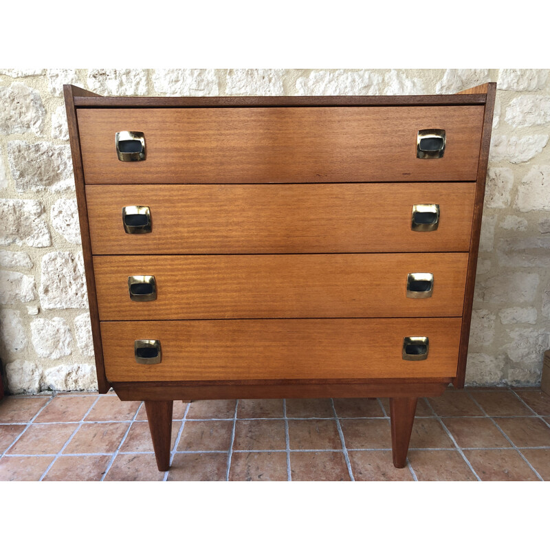 Vintage 4 drawer chest by Henri Couture, 1960