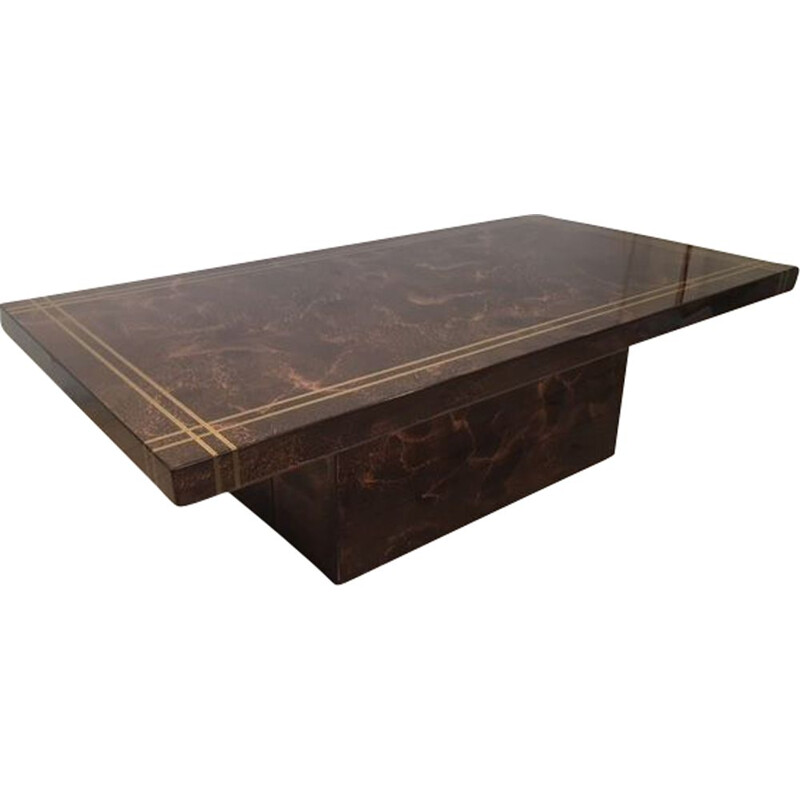 Vintage lacquer coffee table, 1970 
