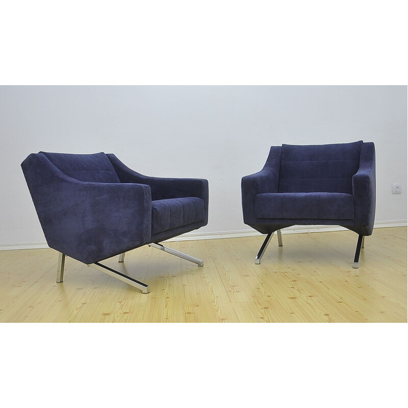 Ensemble dee salon vintage allemand avec canapé et fauteuils, 1969