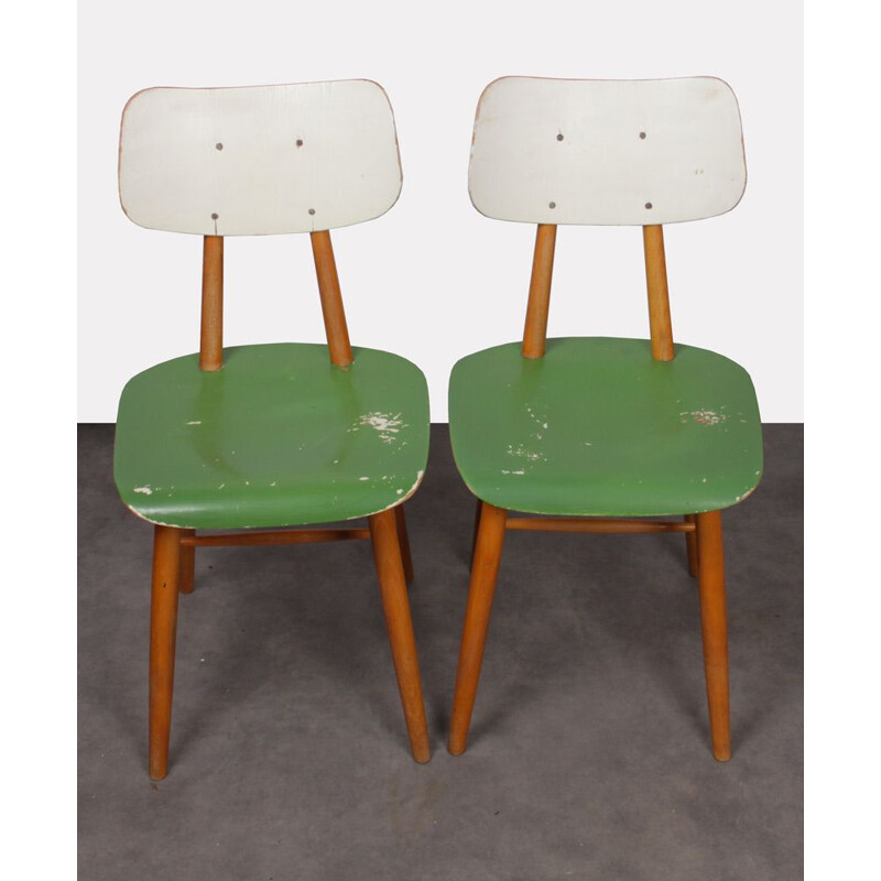 Pair of vintage chairs for Ton, 1960