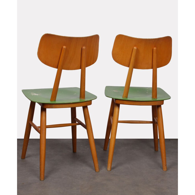 Pair of vintage chairs for Ton, 1960