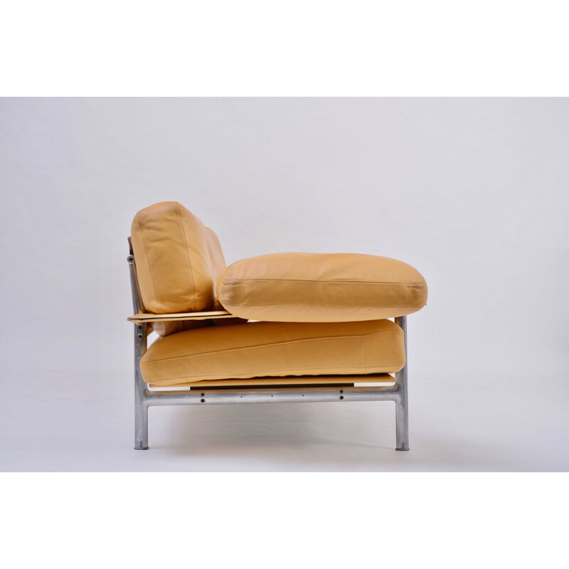 Vintage Diesis sofa in leather by Citterio & Nava for B&B Italia, 1979