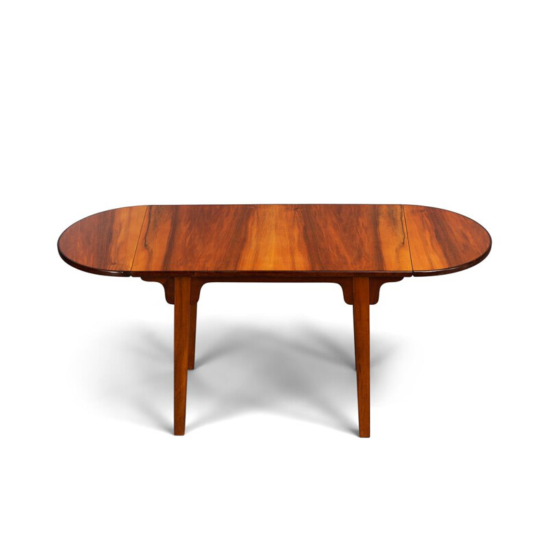 Vintage Danish Walnut Coffee Table with extendable top, 1970s