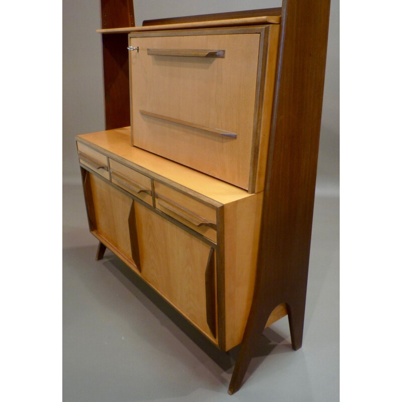 Vintage modular shelf with its 1950's design stamp desk