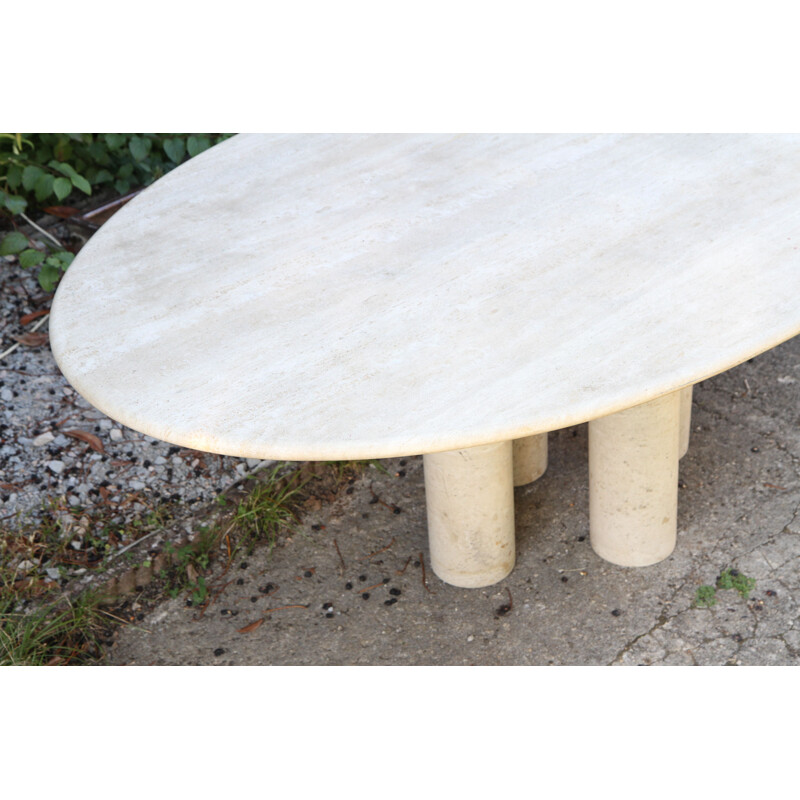 Mario Bellini's vintage travertine dining room table